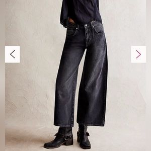 Free People - Wide Leg Barrel Jeans - Misha High Rise - Size 24 - Barrel Jeans